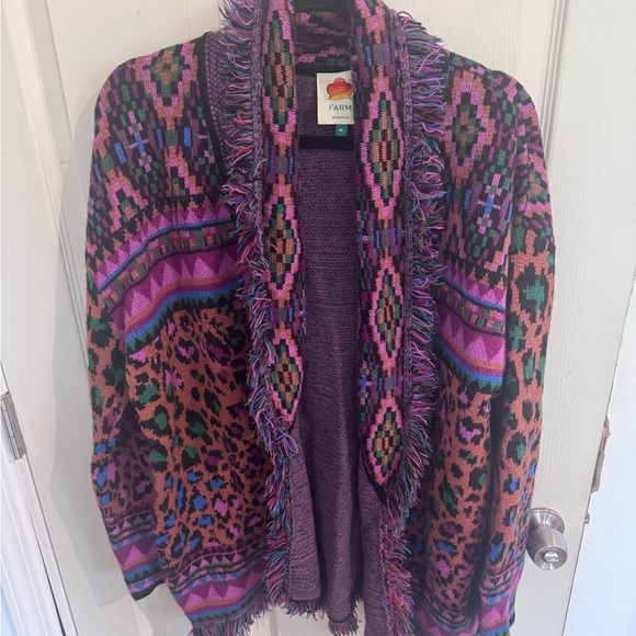FARM RIO Ainika Tapestry Cardigan Sz M - Picture 3 of 7